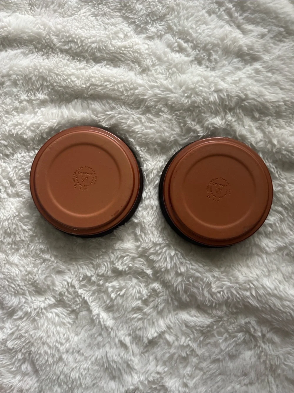 Cermer Amber Glass Dessert Bowls Set of 2 Microwave Safe